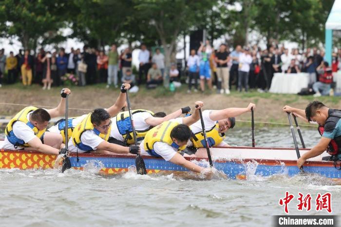 端午花式开赛：浙沪12支队伍同船对坐上演龙舟斗