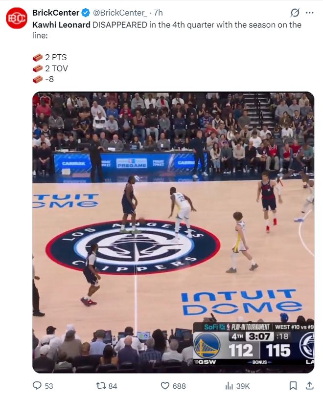 伦纳德附加赛低迷引争议 4000万年薪难掩数据尴尬